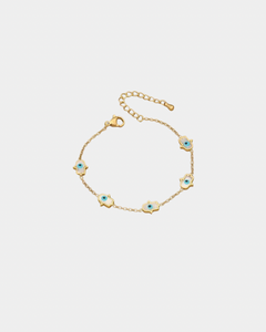 Hamsa Hand Bracelet - Gold