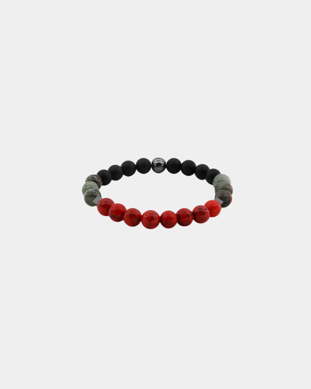 Intuition - Red Magnesite, African Bloodstone, Gold Obsidian, Hematite - Gemstone Bracelet
