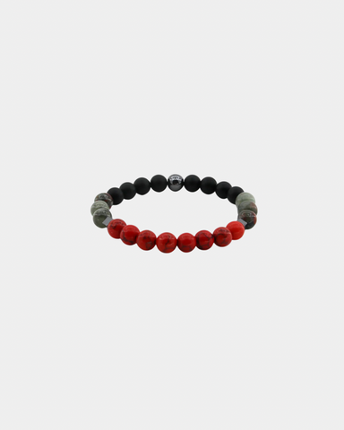 Intuition - Red Magnesite, African Bloodstone, Gold Obsidian, Hematite - Gemstone Bracelet