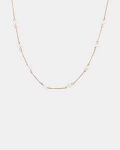 Tiny Pearls Necklace - Gold