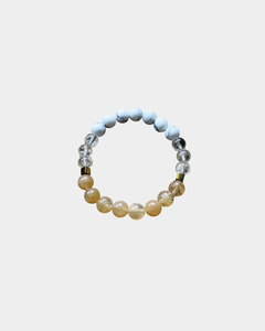 Energy Cleanser -Citrine, Clear Quartz, Howlite - Gemstone Bracelet