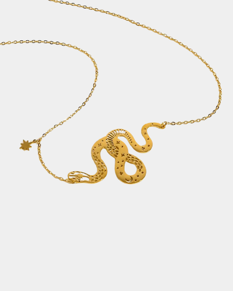 Dreamy Snake Necklace - Gold
