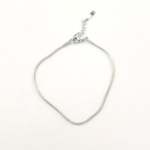 Rope Chain Anklet in Silver - Stainless Steel