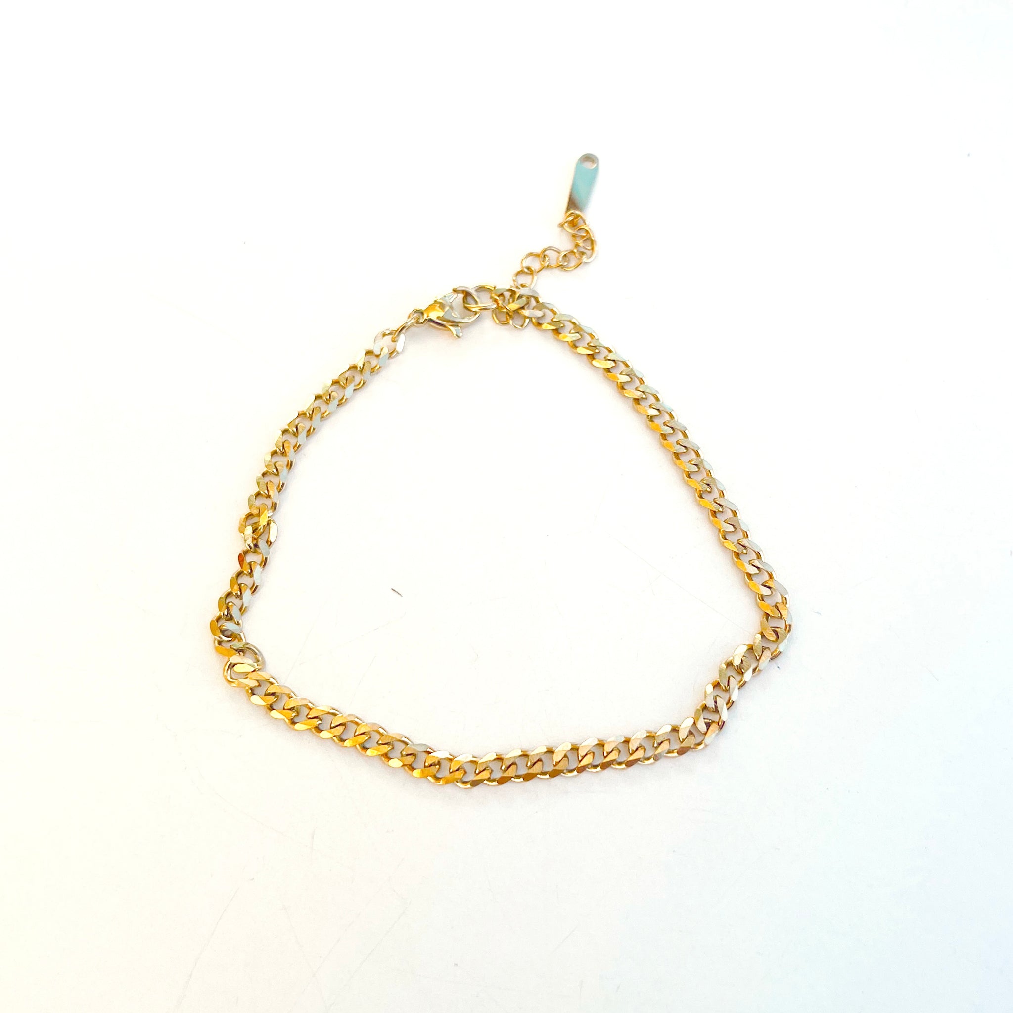 Simple Chain Anklet in Gold - Stainless Steel