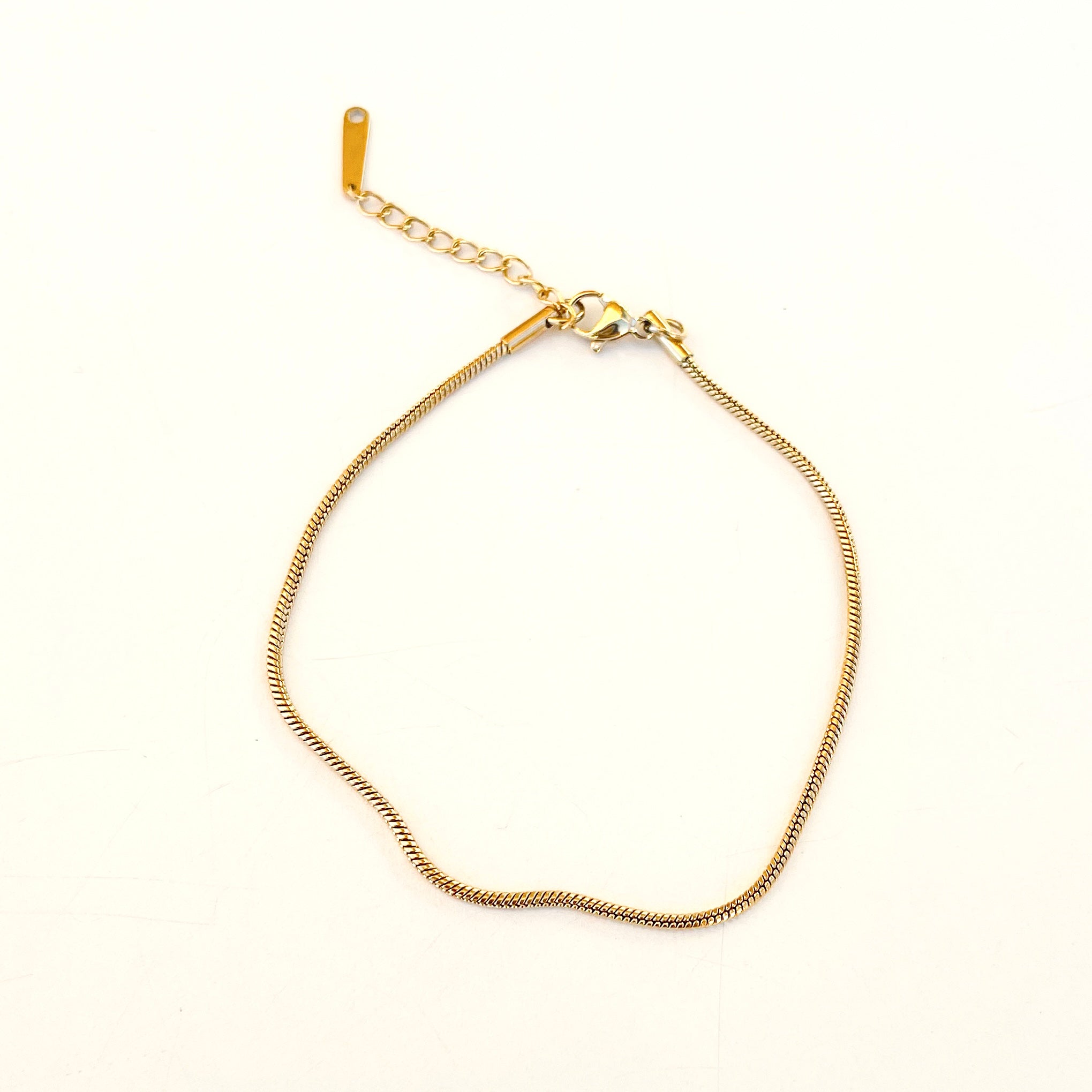 Rope Chain Anklet in Gold - Stainless Steel