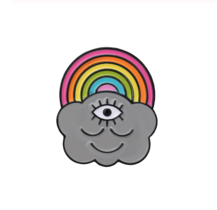 Rainbow with a Cloud - Enamel Pin