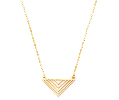 Triangle Necklace - Gold