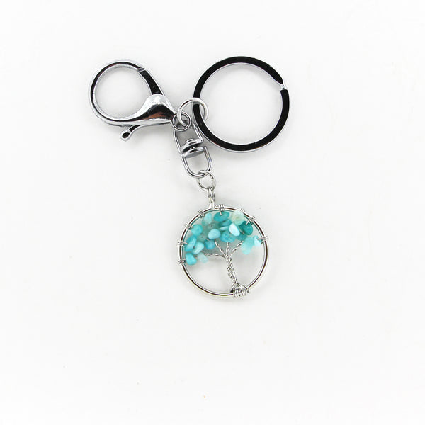 Tree with Amazonite Keychain