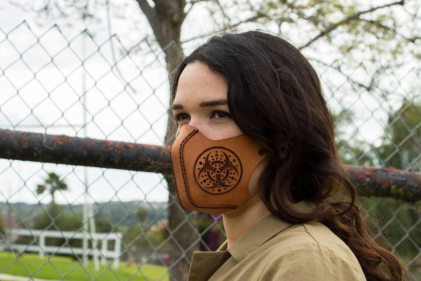 Leather Face Mask - Lion - Customization Available