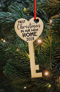 New Homeowner Christmas Key Ornament