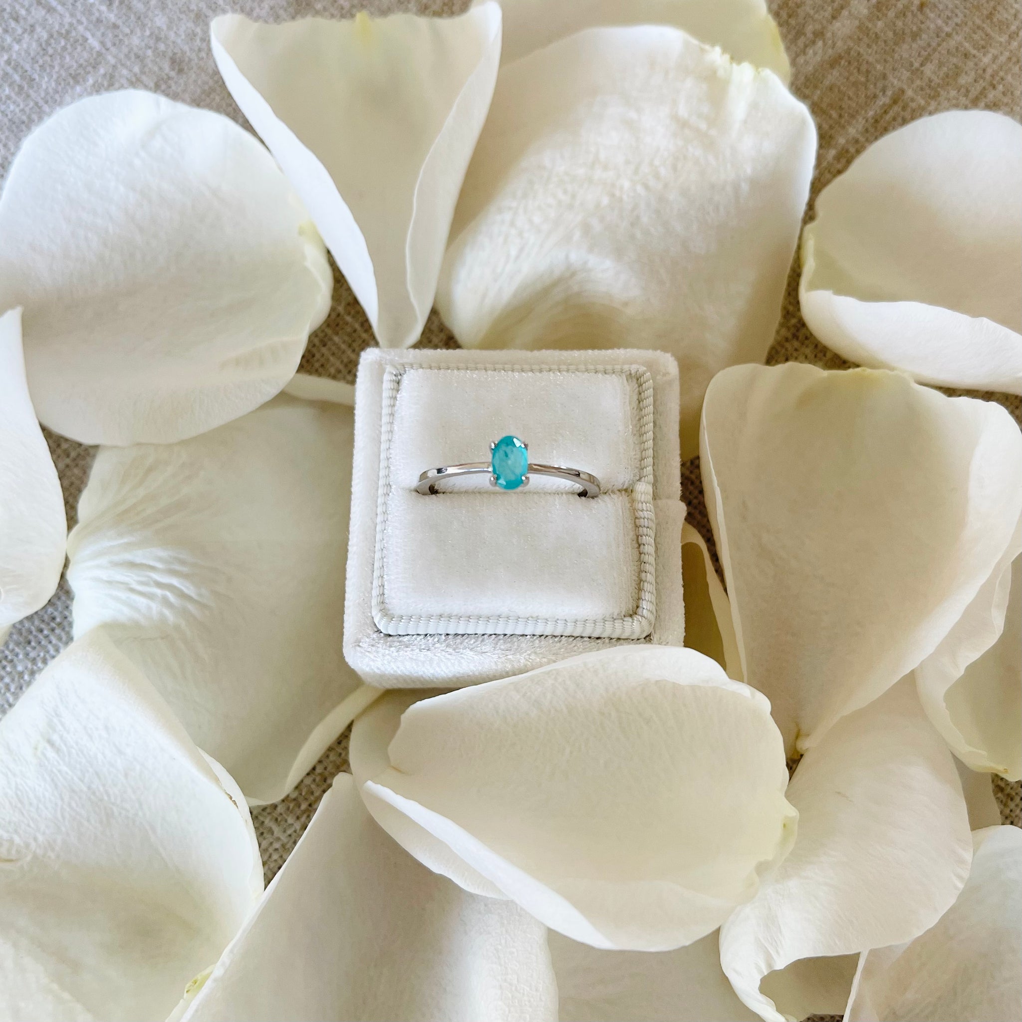 Oval Amazonite Ring - 925 Sterling Silver