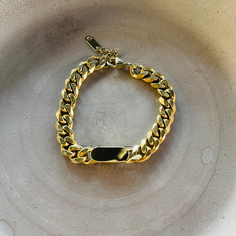 Thick Chain Bracelet - Gold