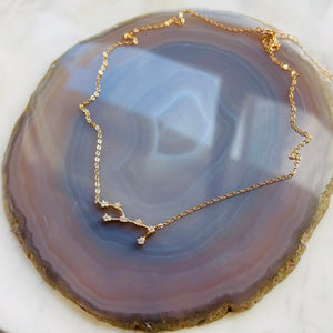 Constellation Necklace - Virgo - Rose Gold