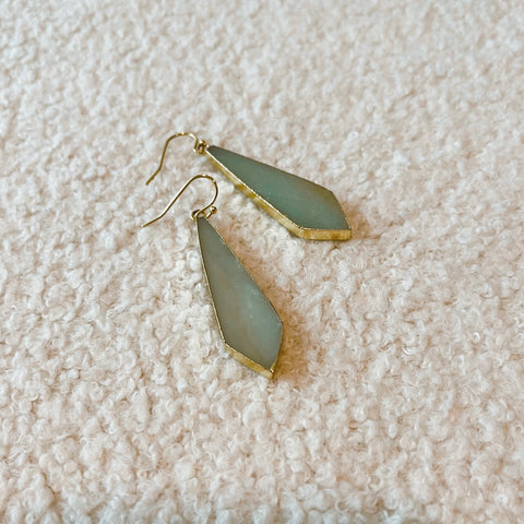 Kyanite Earrings - Gold