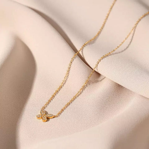 Mini Butterfly Necklace - Gold