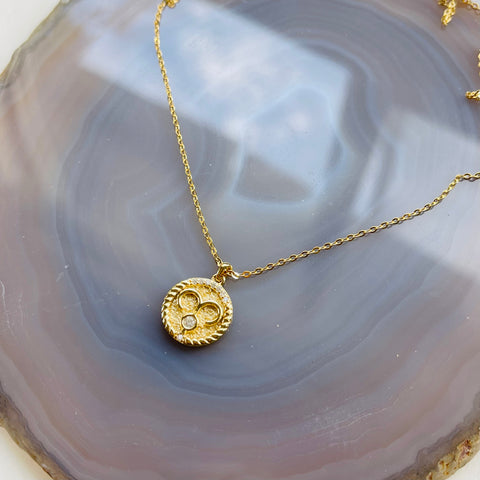 Zodiac Necklace - Aries - 18K Gold