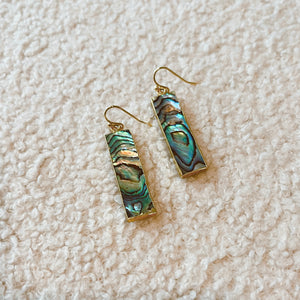Abalone Earrings - Gold