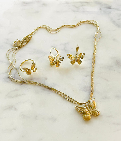Butterfly Necklace - Gold