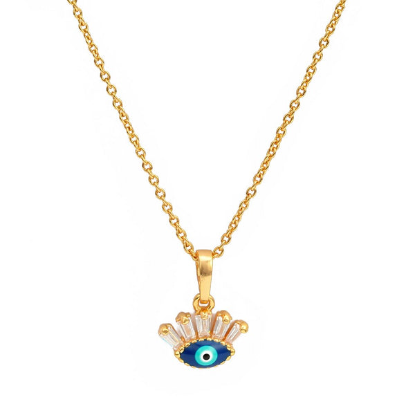 Minimal Eye Necklace - Rose Gold