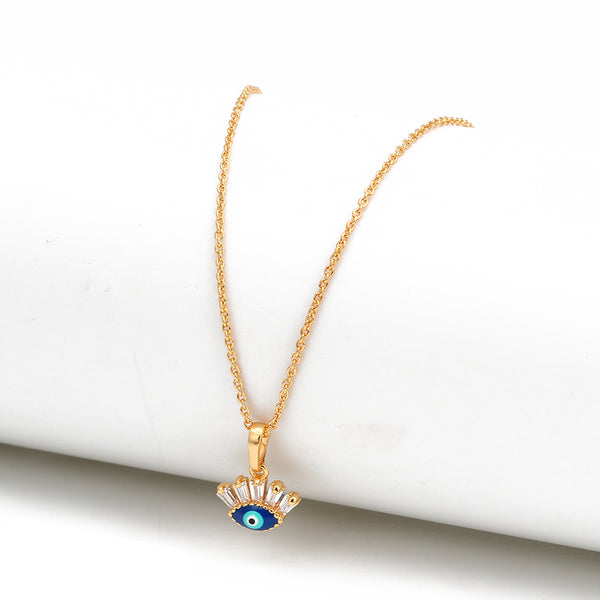 Minimal Eye Necklace - Rose Gold