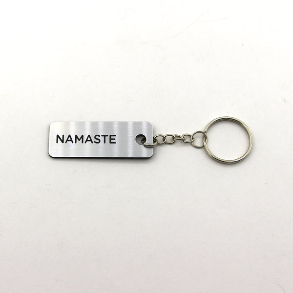 Engraved Keychain - Namaste